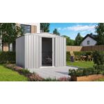 KOVINSKA VRTNA HIŠKA GLOBEL TOWER 108 SREBRNA Š296 X G238 X V203 CM - slika 7